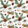 Tela de algodón - Decoraciones navideñas, blanco