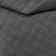 Tela de tapicería acolchada de cuero PU con diseño de diamante 5x5 - gris
