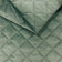 Tela de tapicería de velour acolchada con diseño de diamante 5x5 - menta