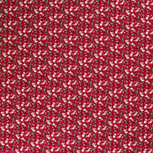 Algodón Premium - Calcetines Navideños Rojo