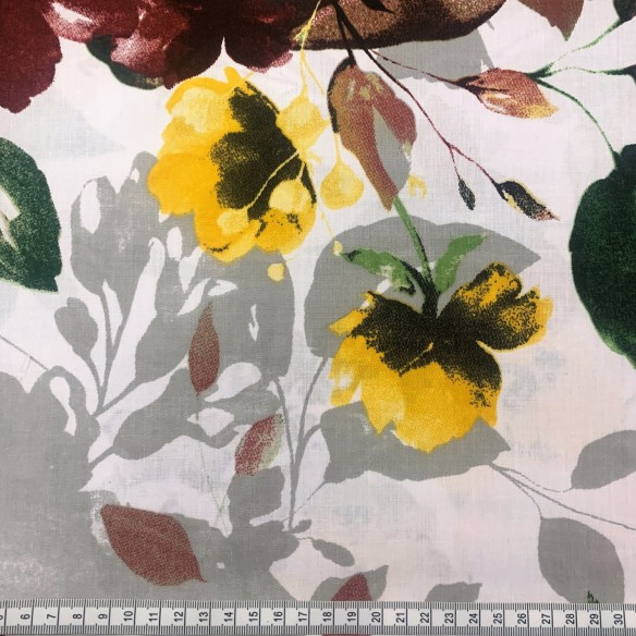 Tela de algodón - Flores multicolores