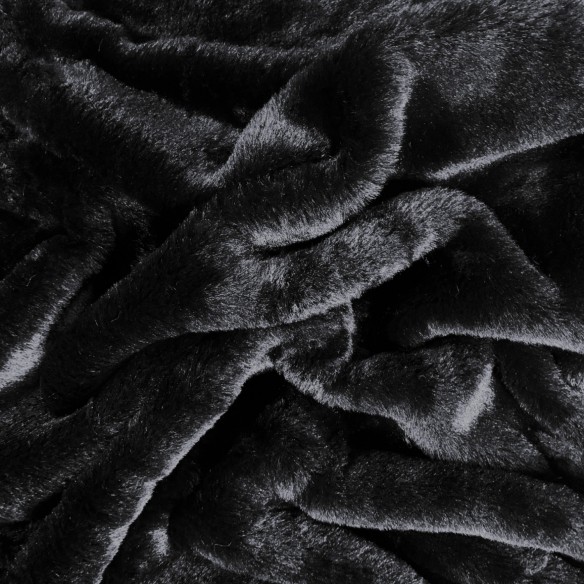 Tejido de Punto - BUNNY Fur, Negro