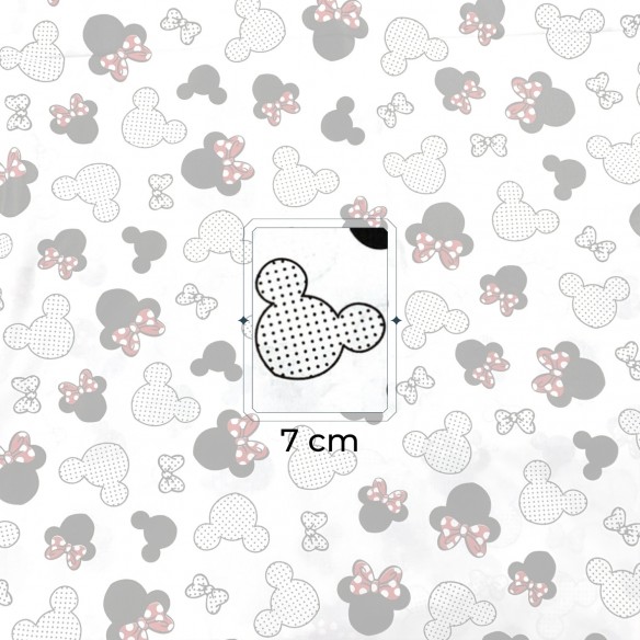 Tela de algodón - Mickey Mouse rojo con DOT