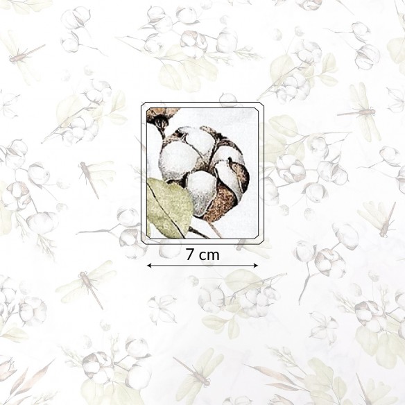 Tela de algodón - Flor de algodón