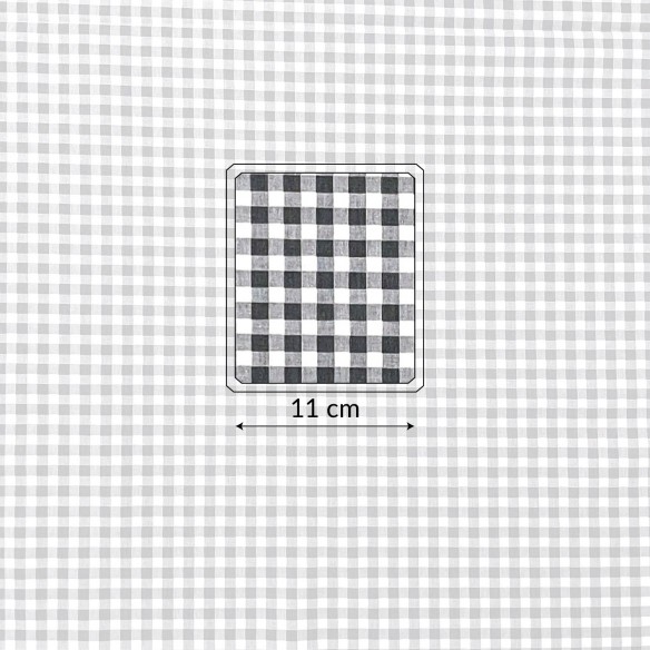 Tela de algodón - Ikea Grid Grey
