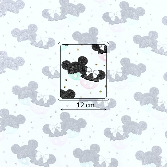 Tela de Algodón - Mickey Mouse y Galletas