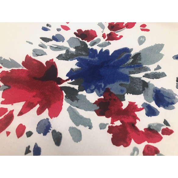 Tela de algodón - Grandes flores pintadas