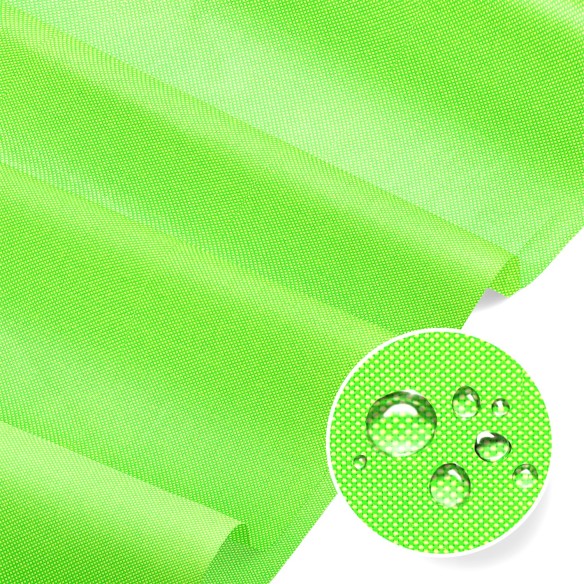 Tela impermeable Oxford - Verde Neón Fluorescente