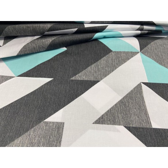 Tela de algodón - Patrón de ropa de cama Triángulo