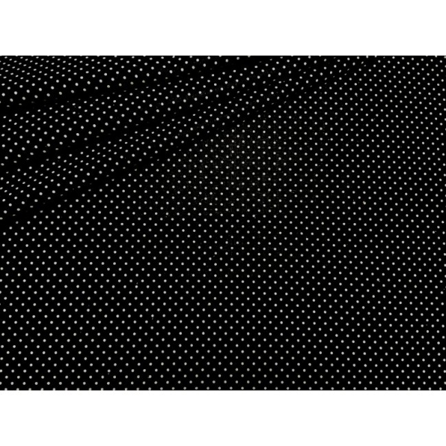 Tela de algodón - Pequeños DOT negros 2 mm