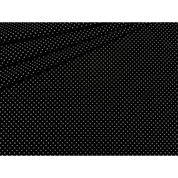 Tela de algodón - Pequeños DOT negros 2 mm