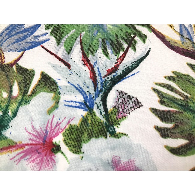 Tela de algodón - Flor de hibisco