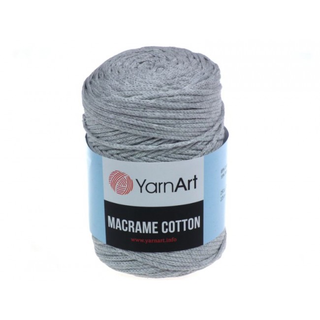 YarnArt Macrame Algodón 2 mm 225 RM - Gris 756