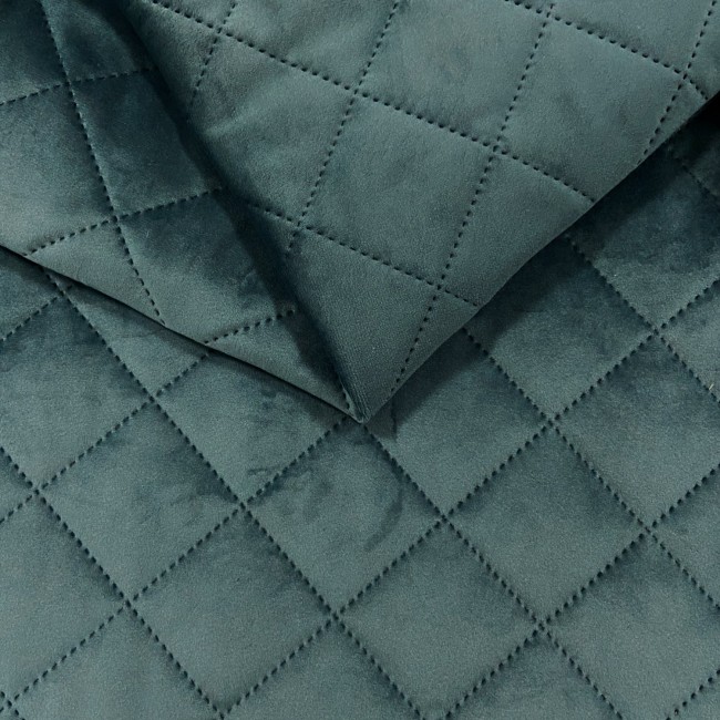Tela para tapizar Terciopelo acolchado Diamante 5x5 - Azul celeste