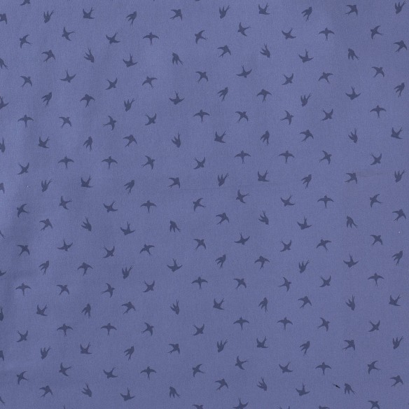 Jersey sencillo estampado - Azul marino Golondrinas sobre azul marino