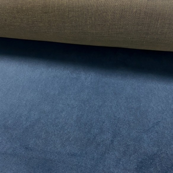 Tela para tapizar Nubuck - Azul marino