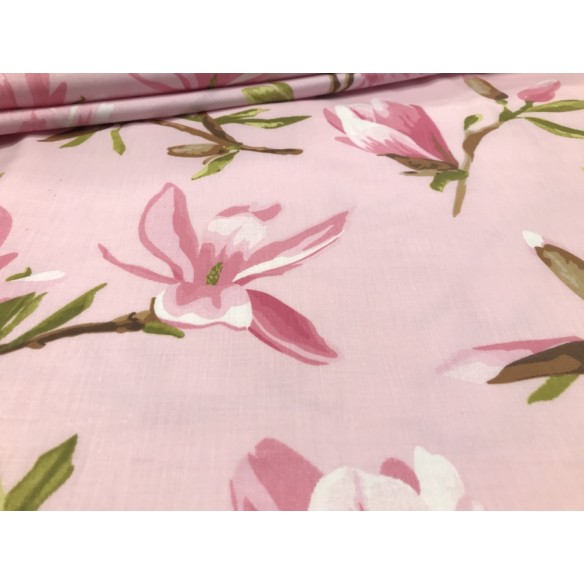 Tela de algodón - Magnolia rosa