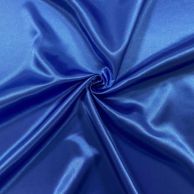 Tela de satén - Azul aciano