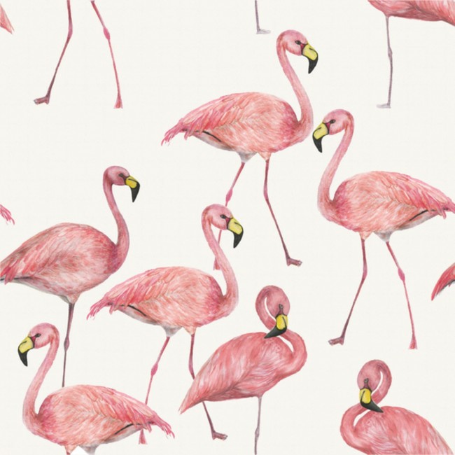 Jersey sencillo estampado - Flamingo