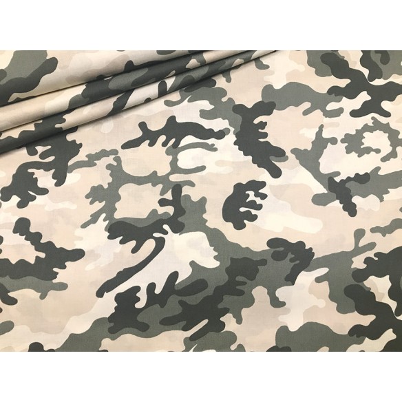 Tela de algodón - Camuflaje militar