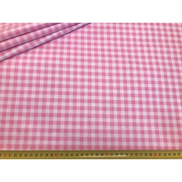 Tela de algodón - Ikea Grid Pink