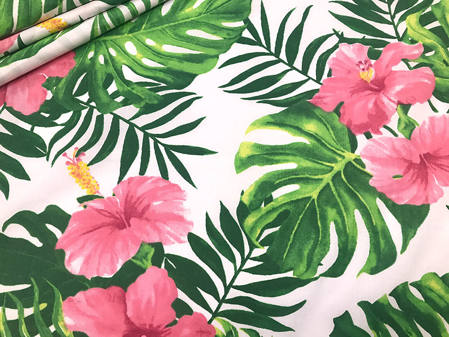 Cotton fabrics with flowers