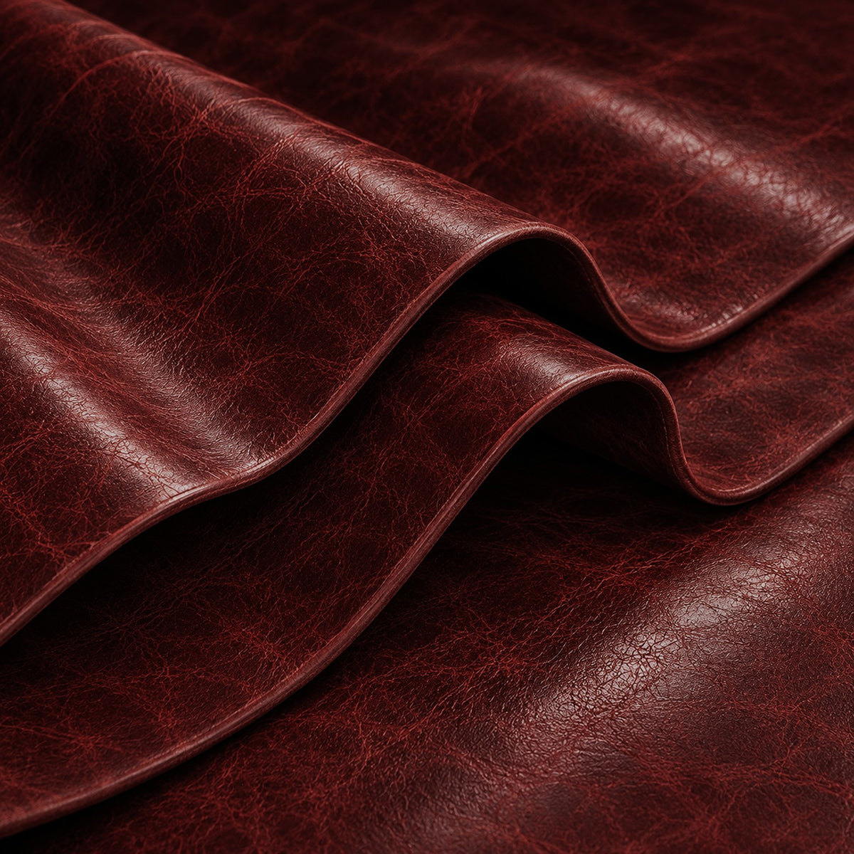 Piel natural de vacuno para tapicería DUBAI ROSSO - Burdeos