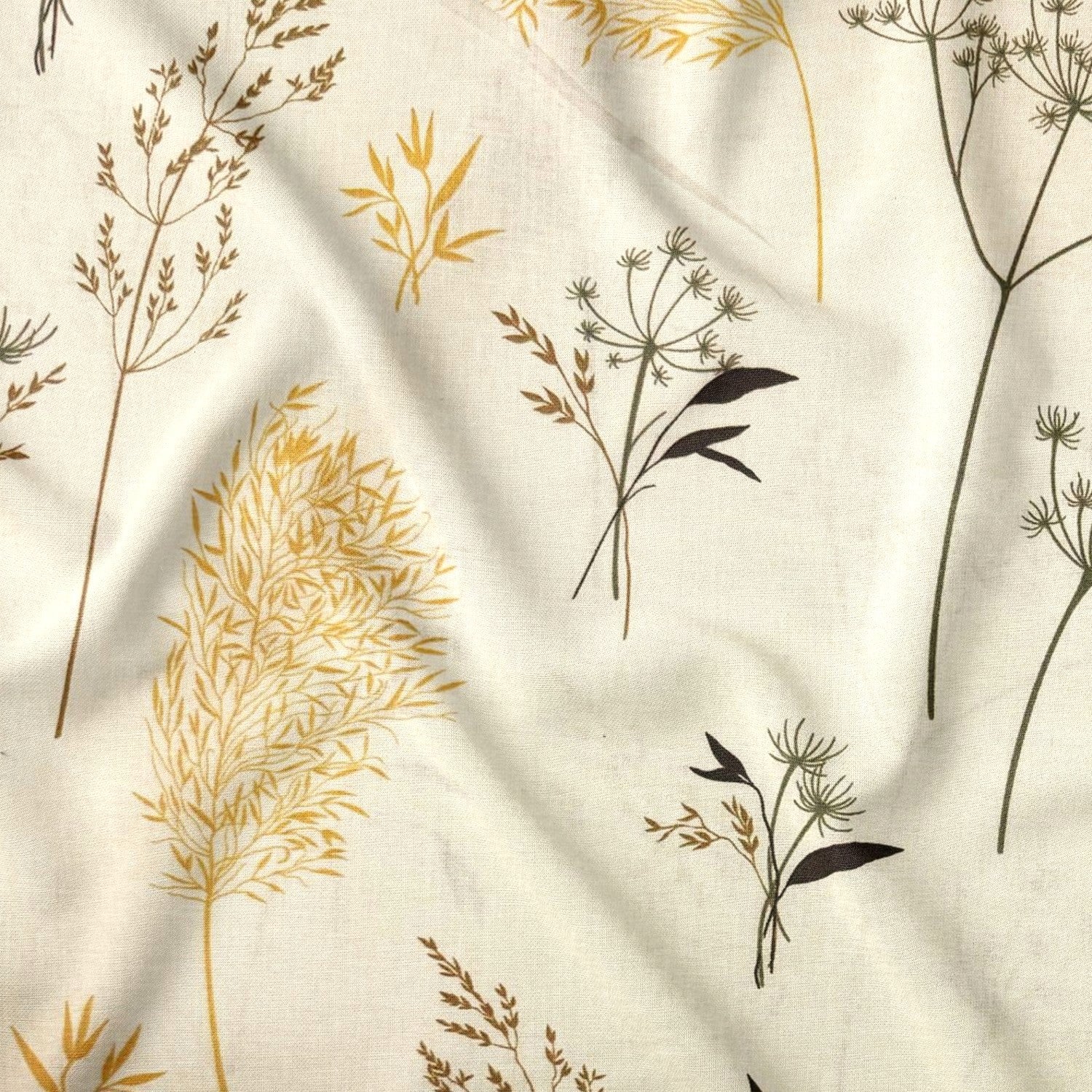 Tela de algodón - Botánico beige