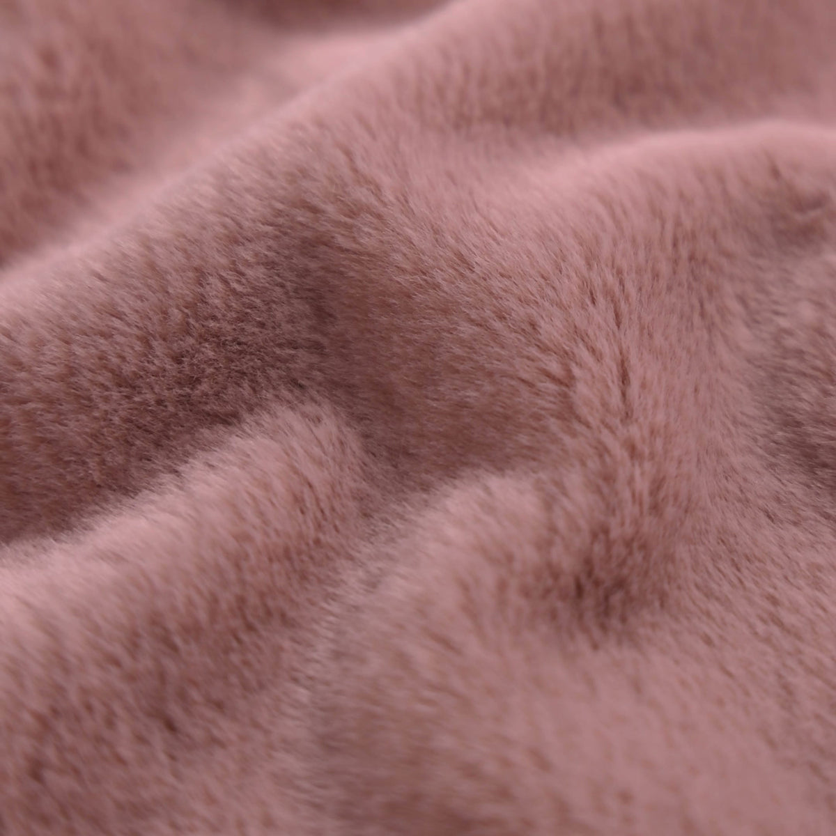 Tela de piel sintética de punto suave CORTO - rosa empolvado