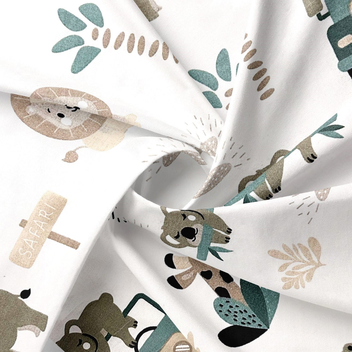 Cotton Fabric - Baby Safari