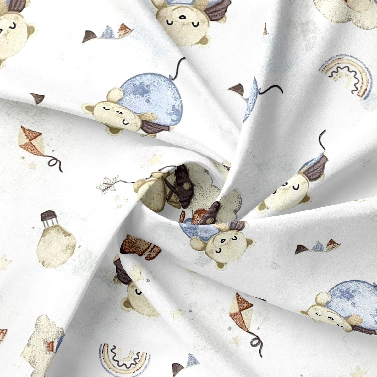 Cotton Fabric - Balloons and fun
