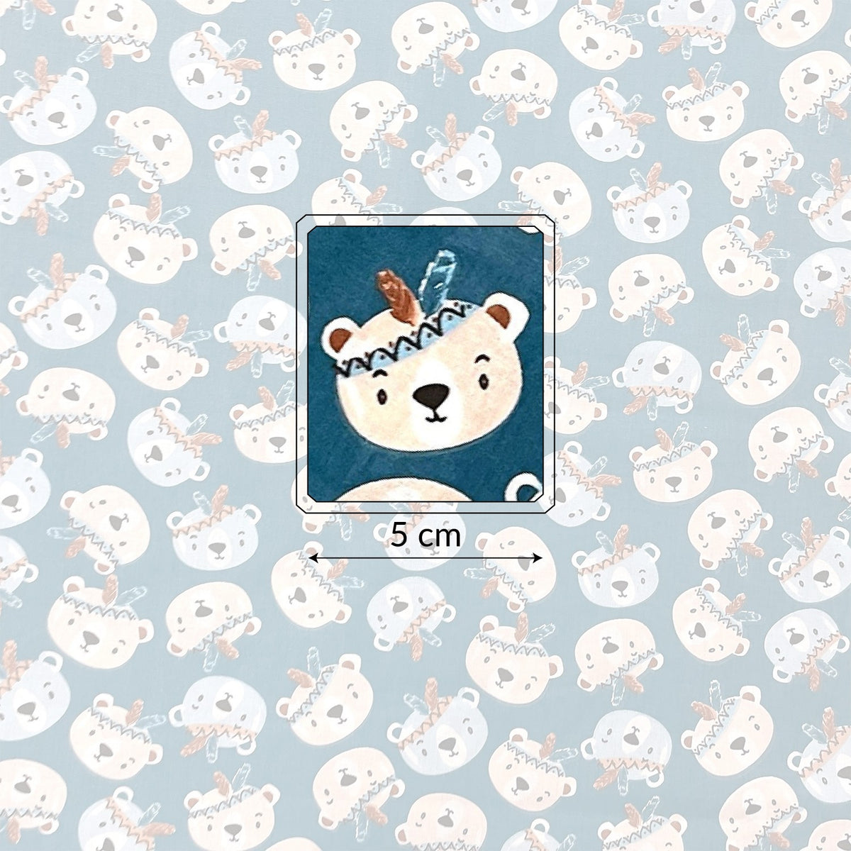 Cotton Fabric - Bears TEEPEE
