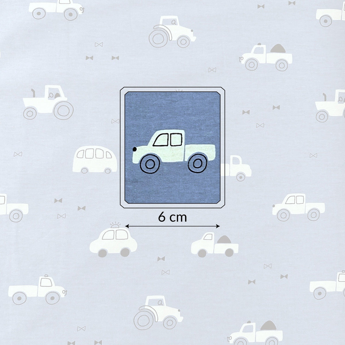Cotton Fabric - Blue Cars
