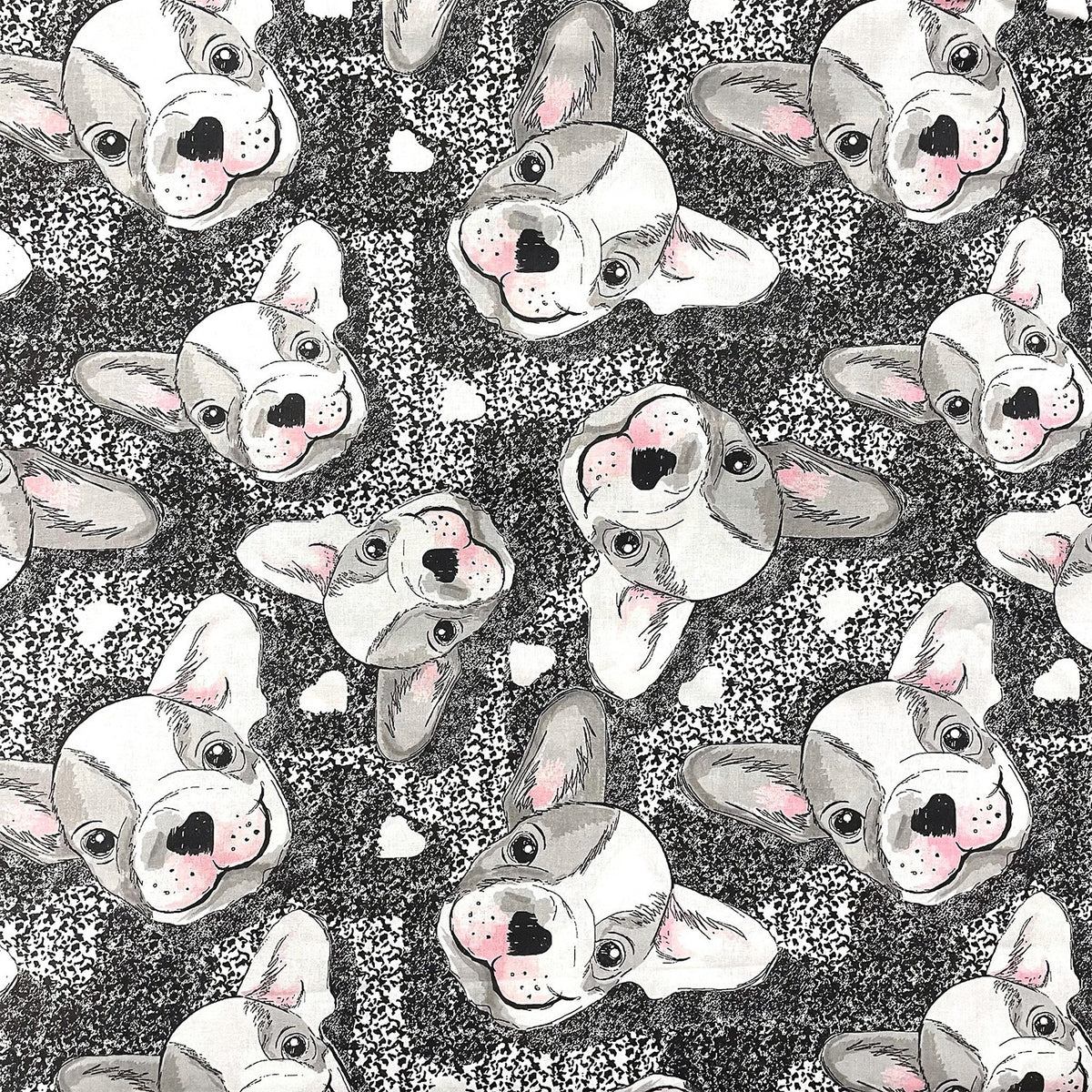 Cotton Fabric - Bulldog