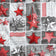 Tela de algodón - Patchwork navideño, rojo