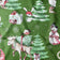 Tela de algodón - Reno de Navidad y Papá Noel, verde