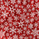 Tela de algodón - Copos de nieve navideños rojos