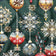 Tela de algodón - Adornos navideños verdes