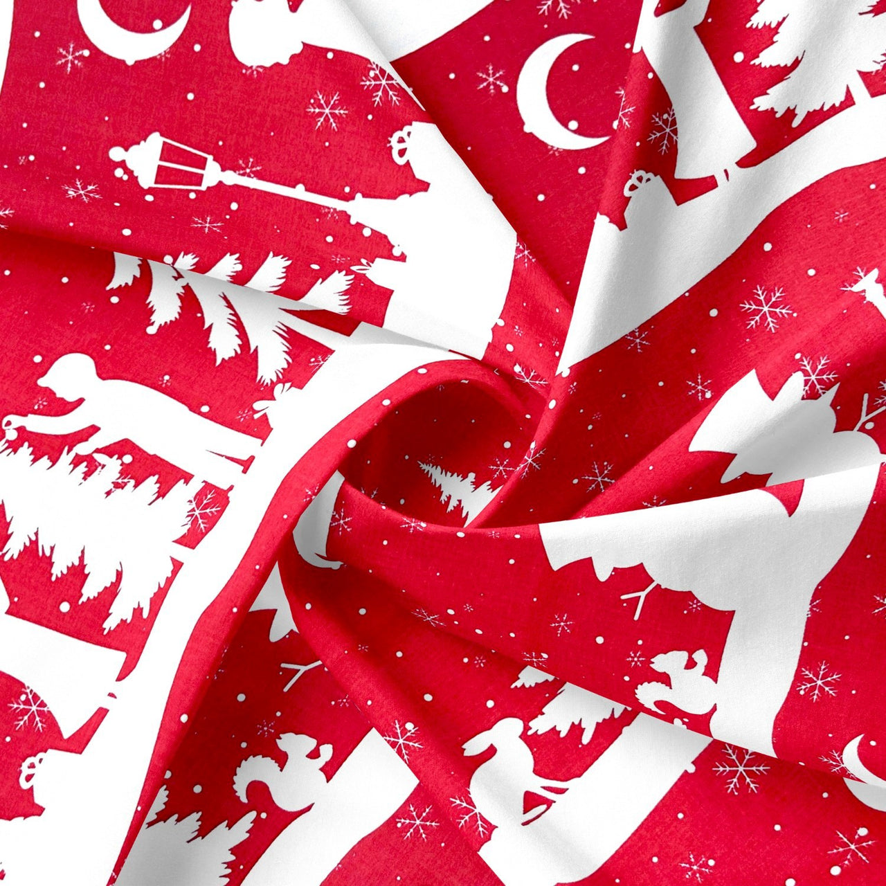 Cotton Fabric - Christmas forest