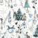 Tela de algodón - ambiente navideño, blanco