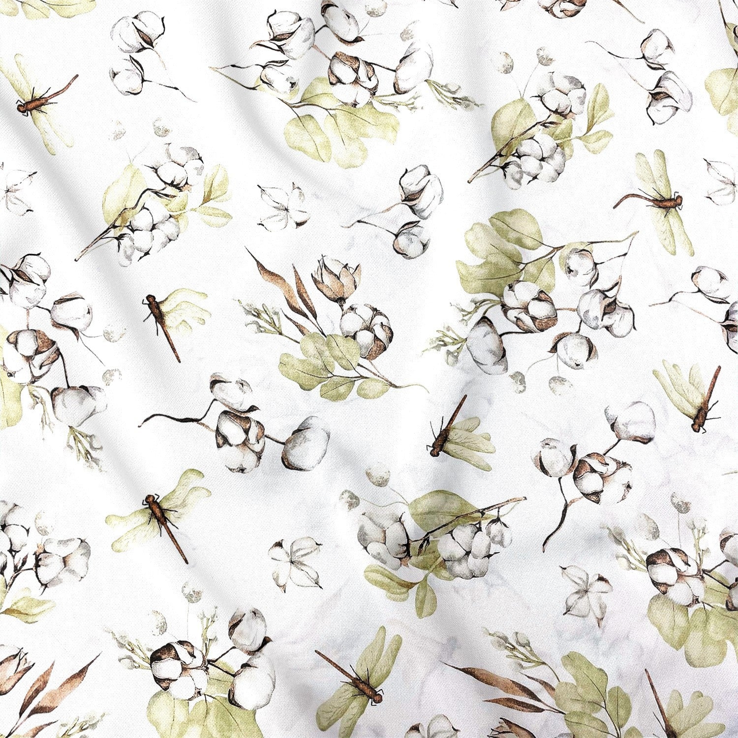 Cotton Fabric - Cotton Flower