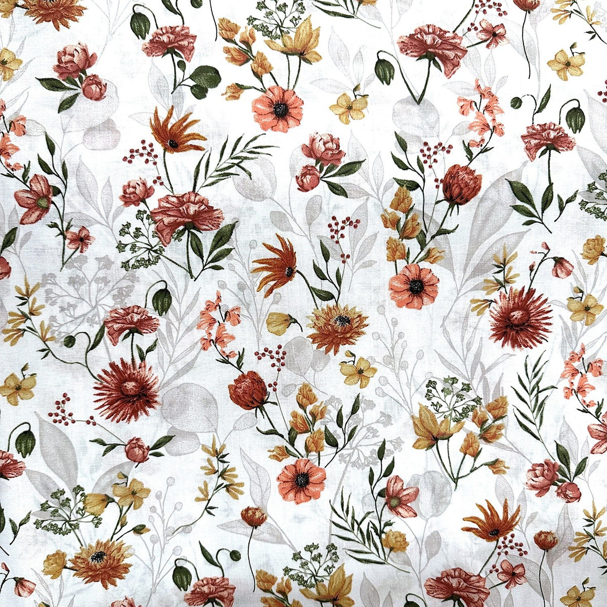 Cotton Fabric - Daisies