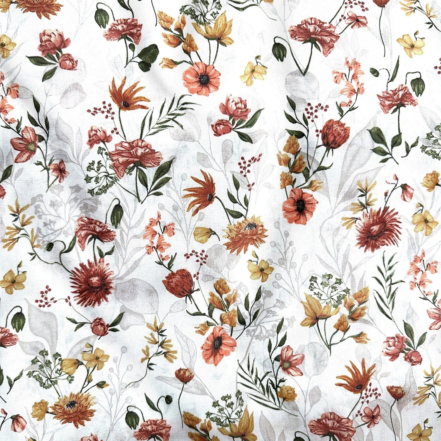 Cotton Fabric - Daisies