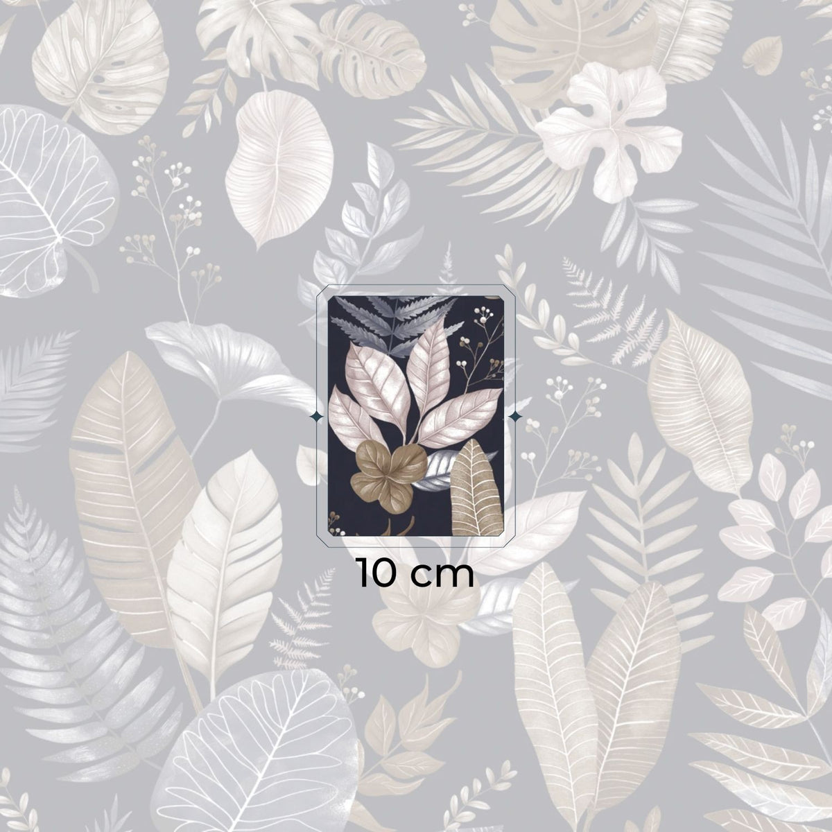 Cotton Fabric - Flowers on Navy Blue