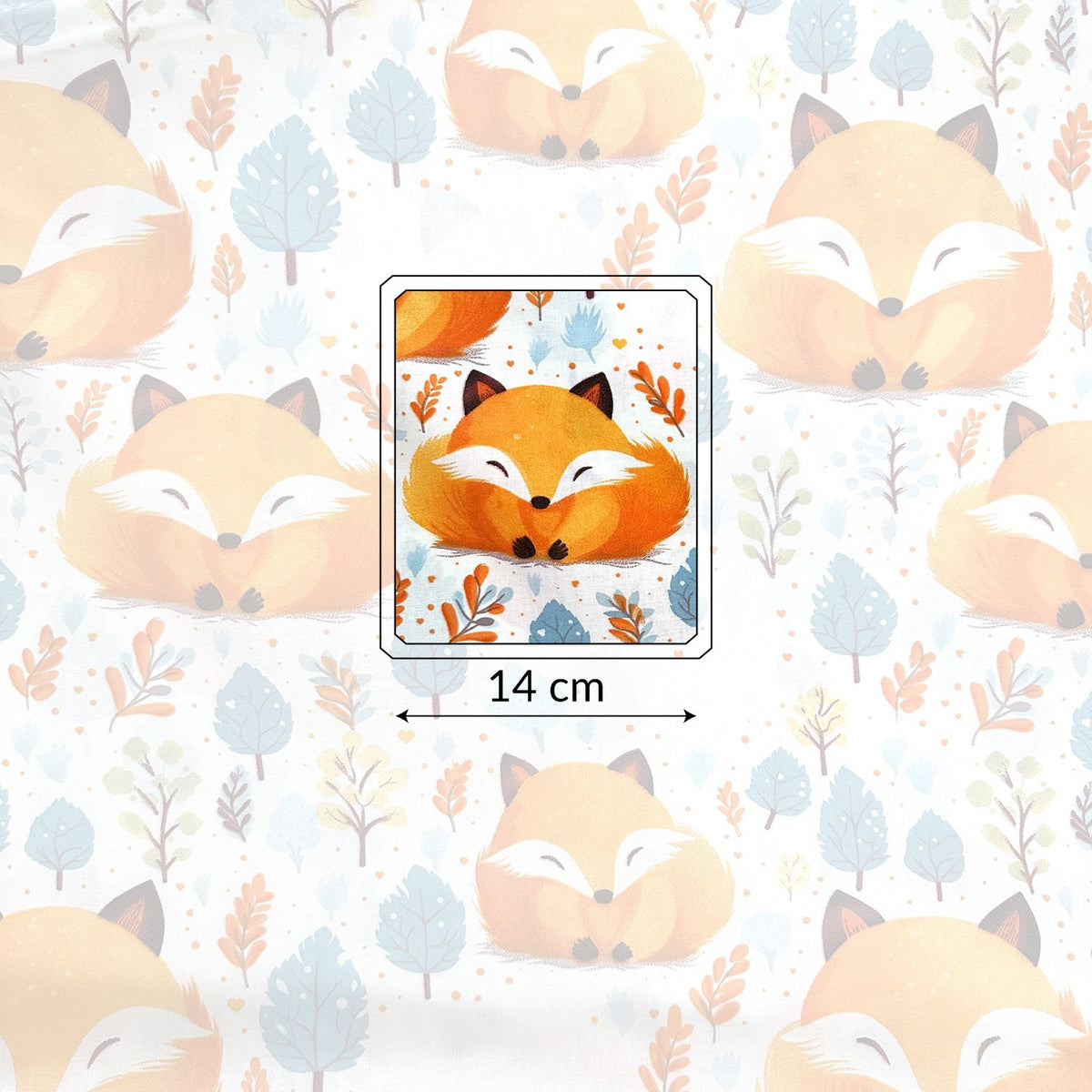 Cotton Fabric - Ginger Fox