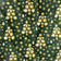Tela de algodón - Árboles de Navidad dorados sobre verde