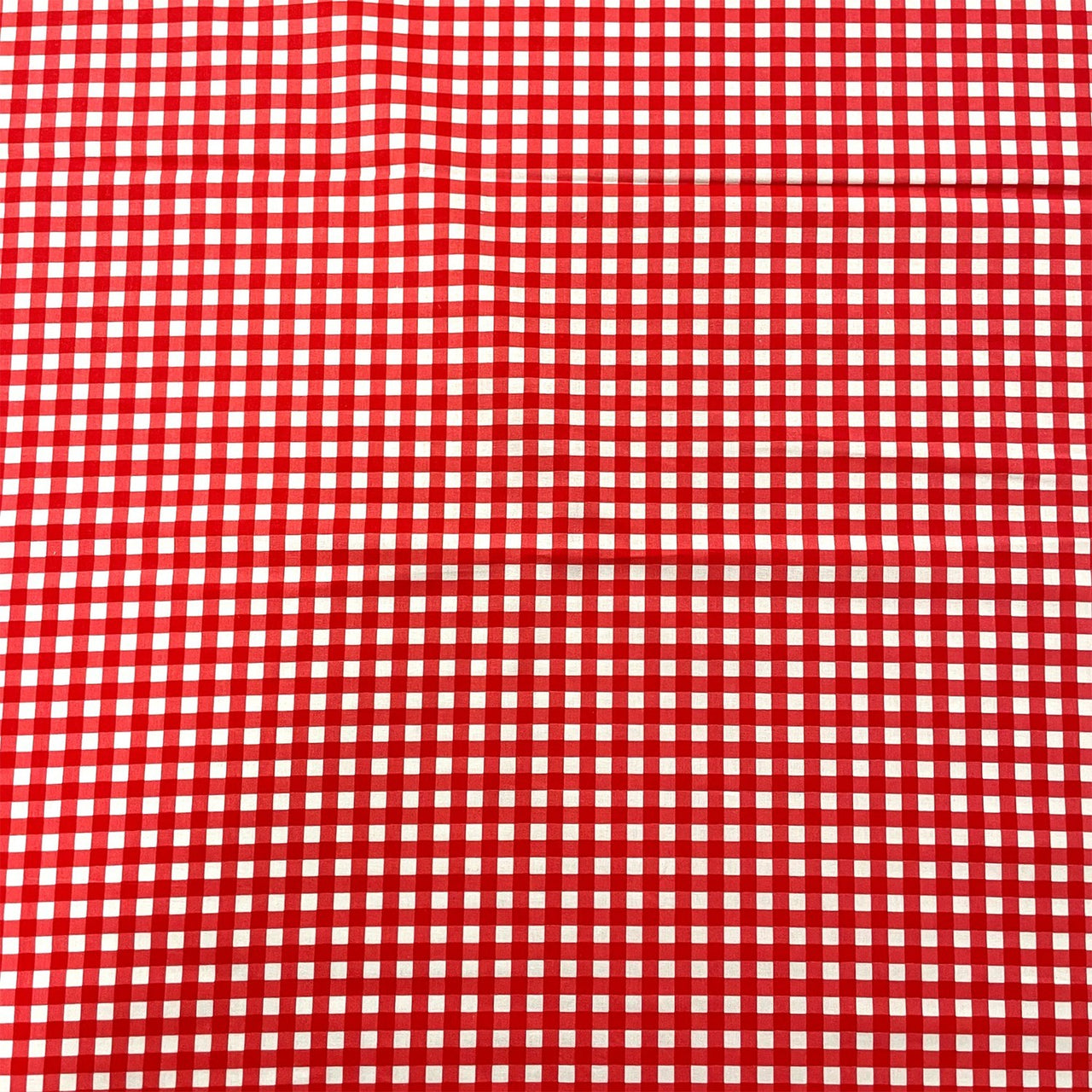 Cotton Fabric - Ikea Grid Red