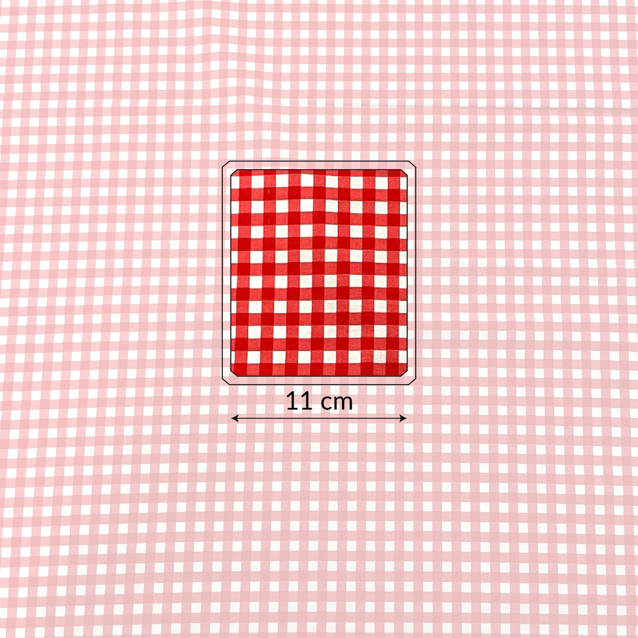 Cotton Fabric - Ikea Grid Red