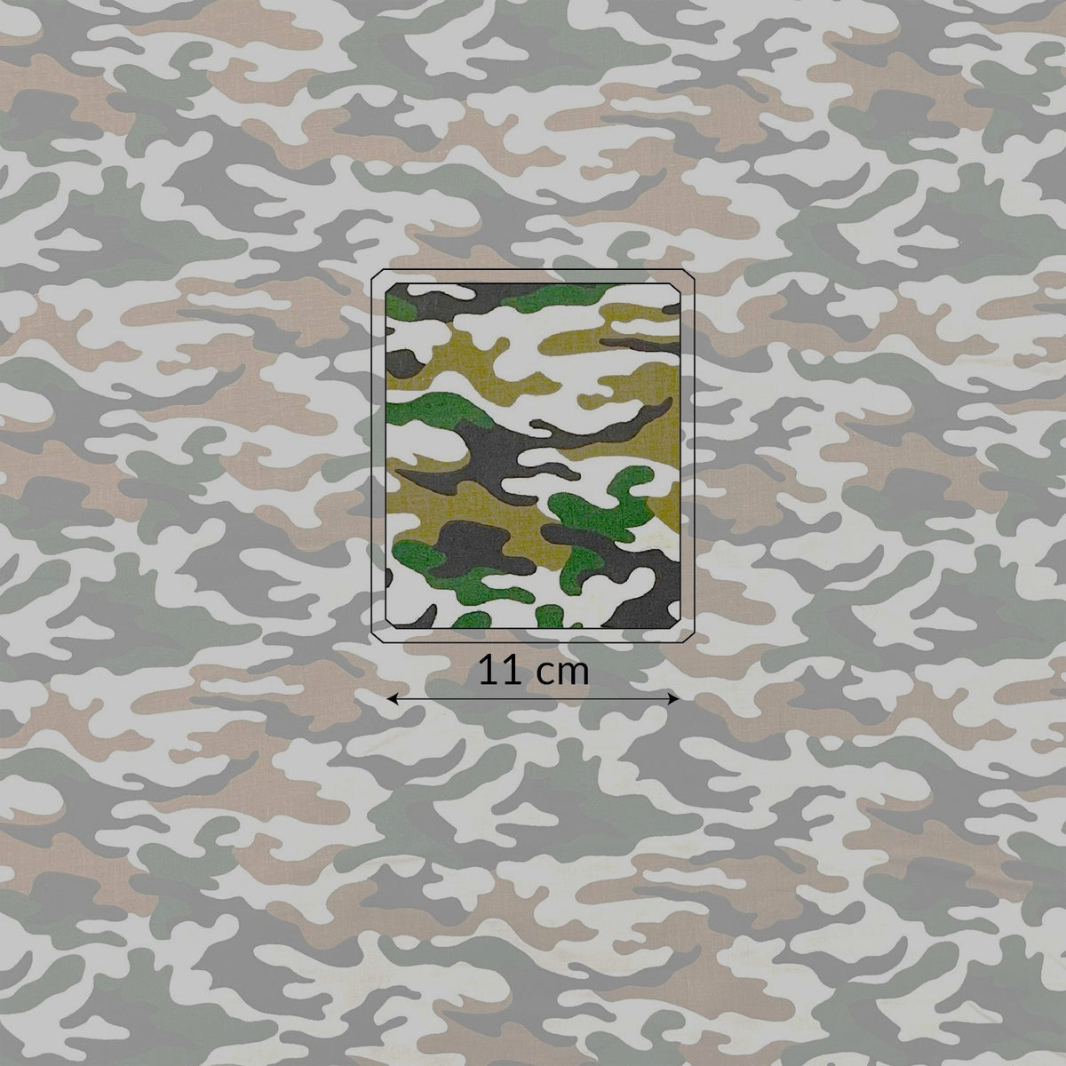 Cotton Fabric - Military Green-Brown Camo