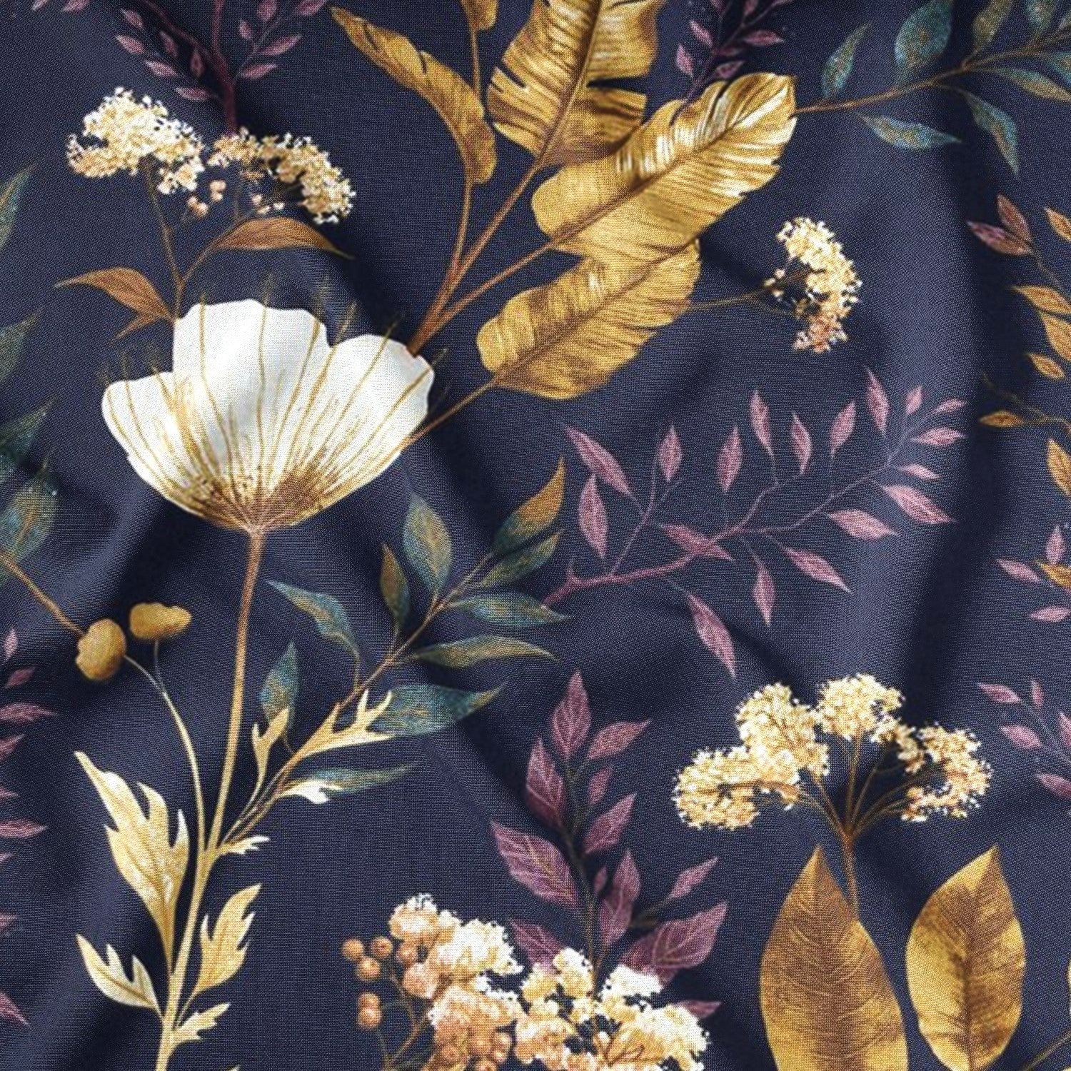 Cotton Fabric - Night garden
